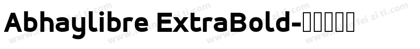Abhaylibre ExtraBold字体转换